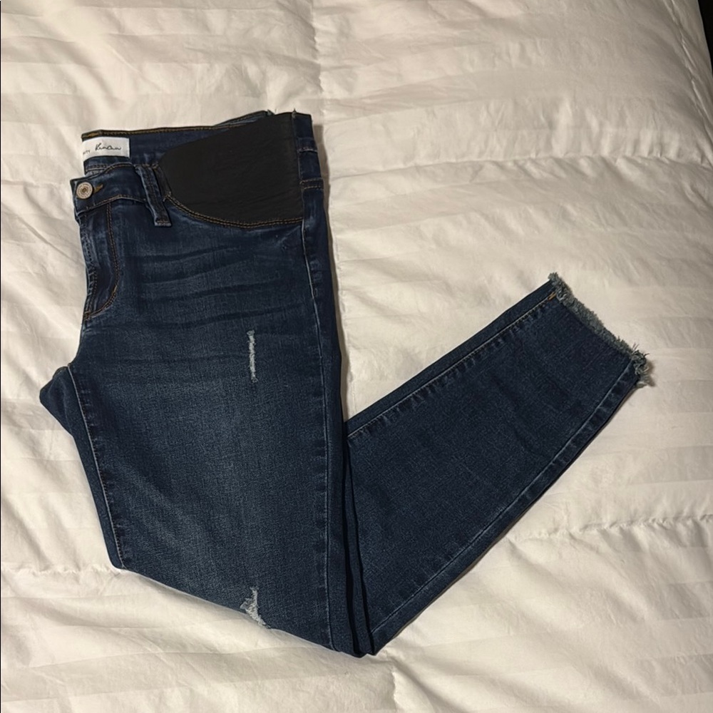 Under the bump maternity skinny jeans